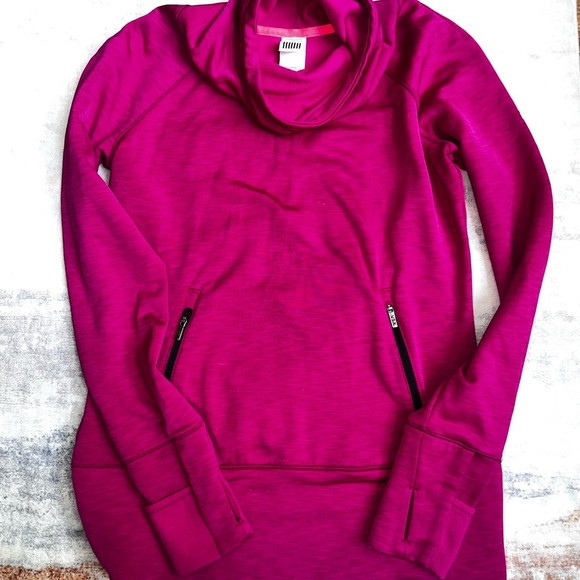 Vibrant Pink Cowl Neck Pullover VS - Picture 1 of 5